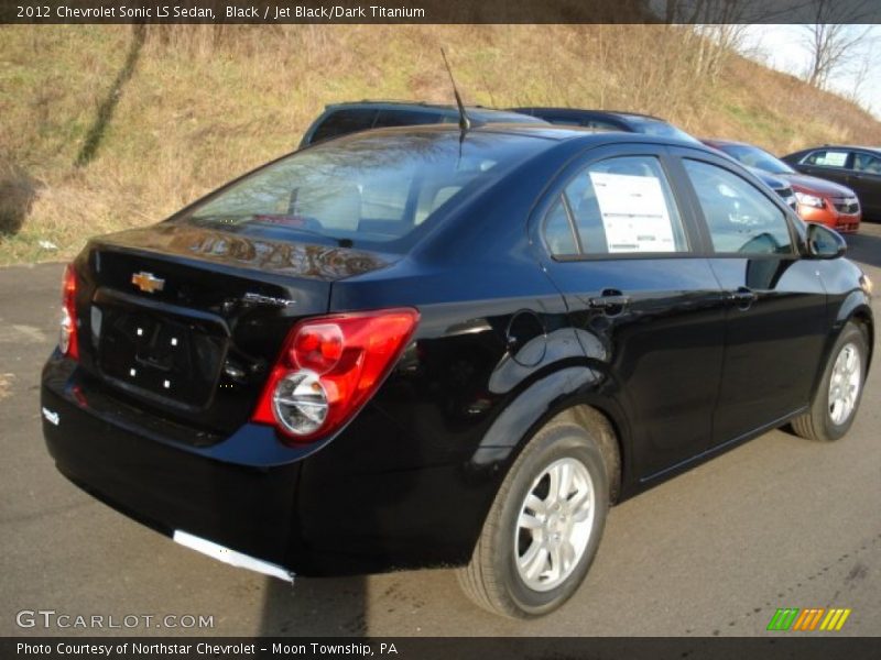 Black / Jet Black/Dark Titanium 2012 Chevrolet Sonic LS Sedan