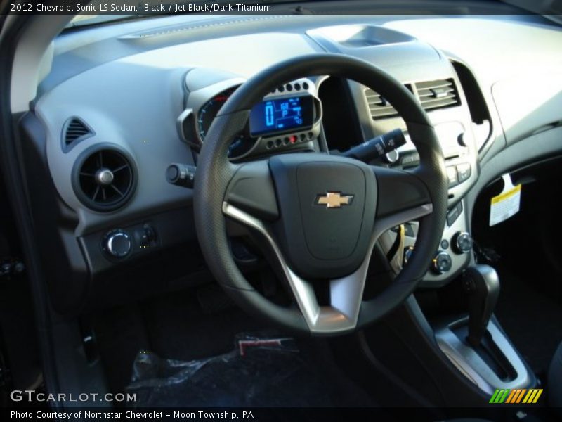 Black / Jet Black/Dark Titanium 2012 Chevrolet Sonic LS Sedan
