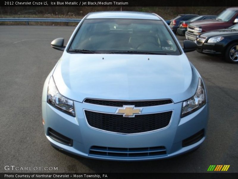 Ice Blue Metallic / Jet Black/Medium Titanium 2012 Chevrolet Cruze LS