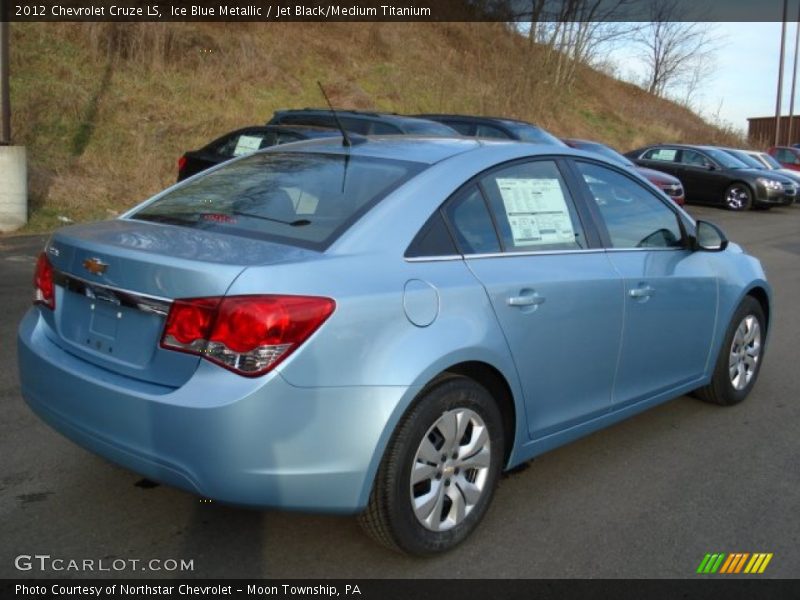 Ice Blue Metallic / Jet Black/Medium Titanium 2012 Chevrolet Cruze LS