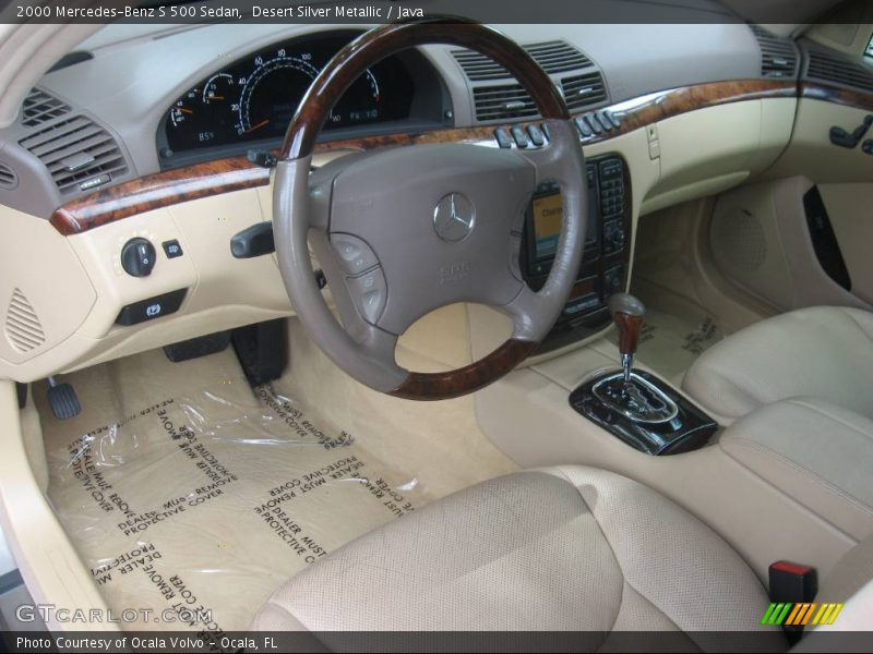 Desert Silver Metallic / Java 2000 Mercedes-Benz S 500 Sedan