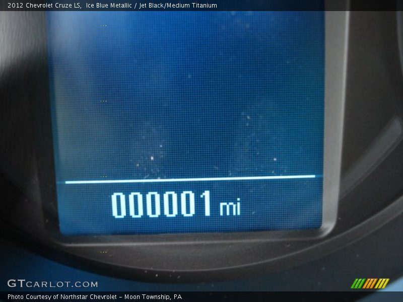 Ice Blue Metallic / Jet Black/Medium Titanium 2012 Chevrolet Cruze LS