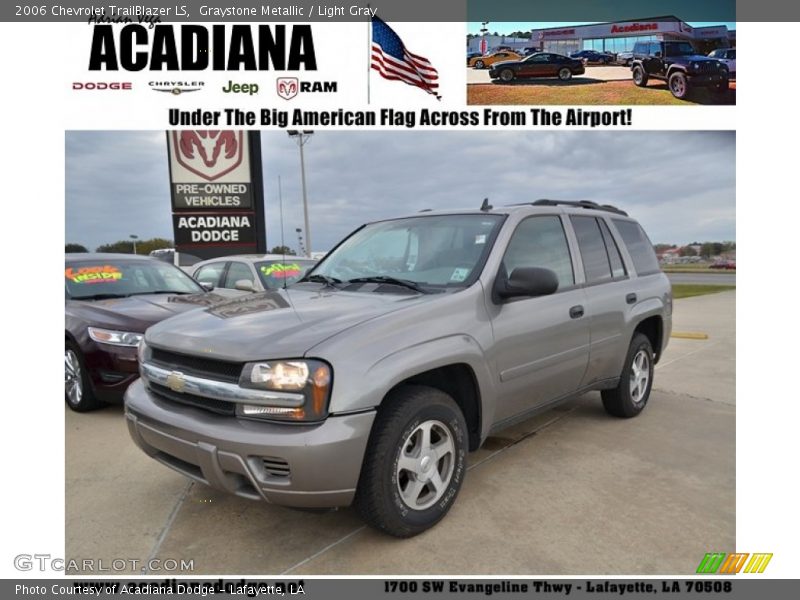 Graystone Metallic / Light Gray 2006 Chevrolet TrailBlazer LS
