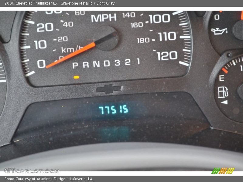 Graystone Metallic / Light Gray 2006 Chevrolet TrailBlazer LS