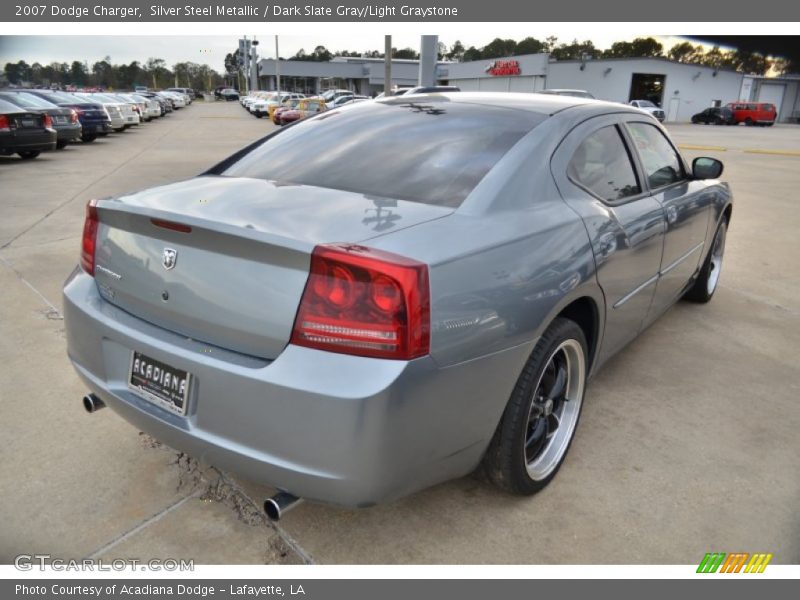 Silver Steel Metallic / Dark Slate Gray/Light Graystone 2007 Dodge Charger
