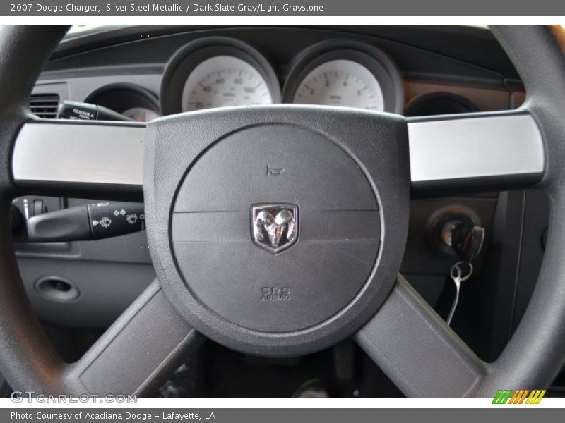 Silver Steel Metallic / Dark Slate Gray/Light Graystone 2007 Dodge Charger