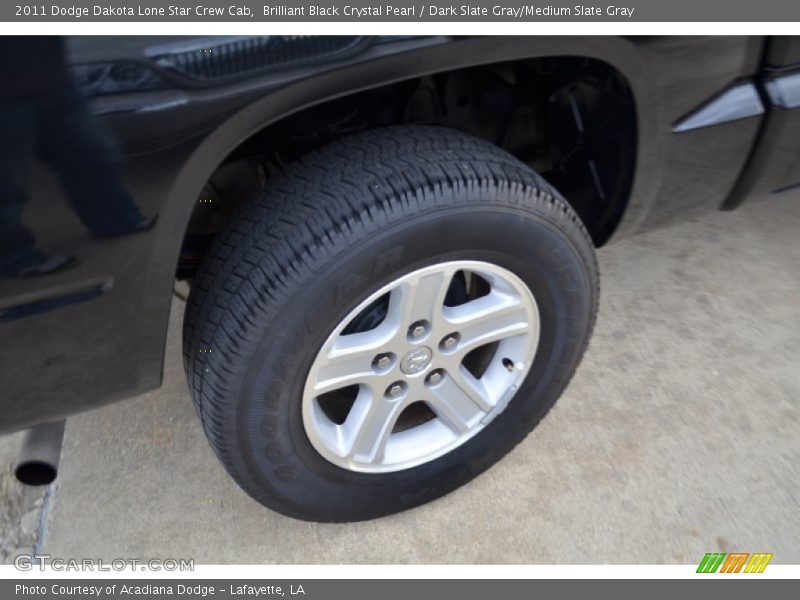 Brilliant Black Crystal Pearl / Dark Slate Gray/Medium Slate Gray 2011 Dodge Dakota Lone Star Crew Cab