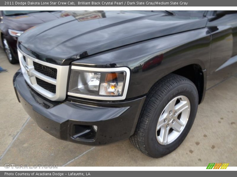 Brilliant Black Crystal Pearl / Dark Slate Gray/Medium Slate Gray 2011 Dodge Dakota Lone Star Crew Cab