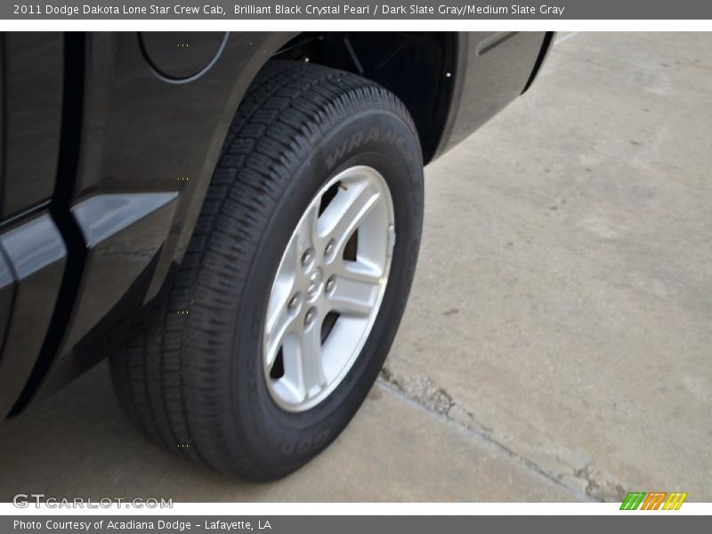 Brilliant Black Crystal Pearl / Dark Slate Gray/Medium Slate Gray 2011 Dodge Dakota Lone Star Crew Cab