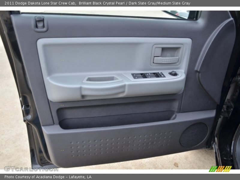 Brilliant Black Crystal Pearl / Dark Slate Gray/Medium Slate Gray 2011 Dodge Dakota Lone Star Crew Cab