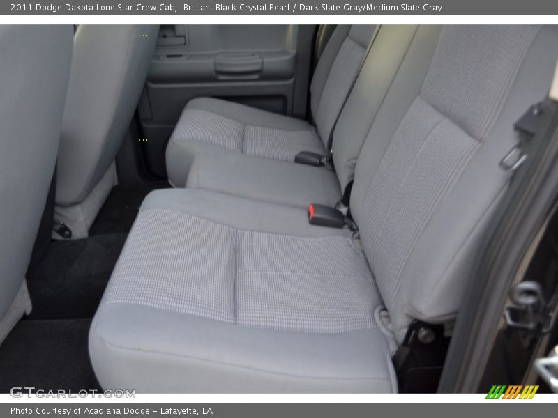 Brilliant Black Crystal Pearl / Dark Slate Gray/Medium Slate Gray 2011 Dodge Dakota Lone Star Crew Cab