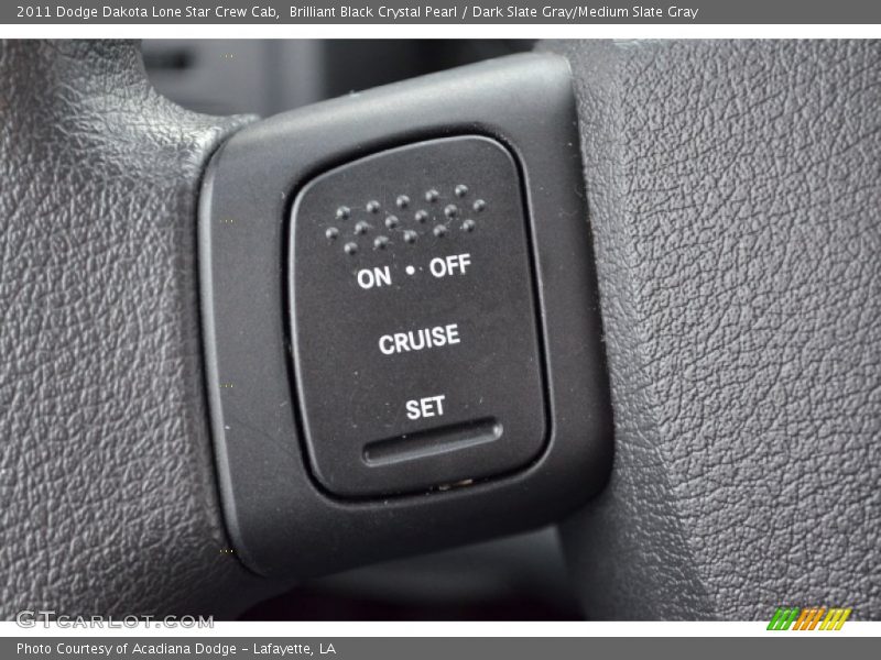 Brilliant Black Crystal Pearl / Dark Slate Gray/Medium Slate Gray 2011 Dodge Dakota Lone Star Crew Cab