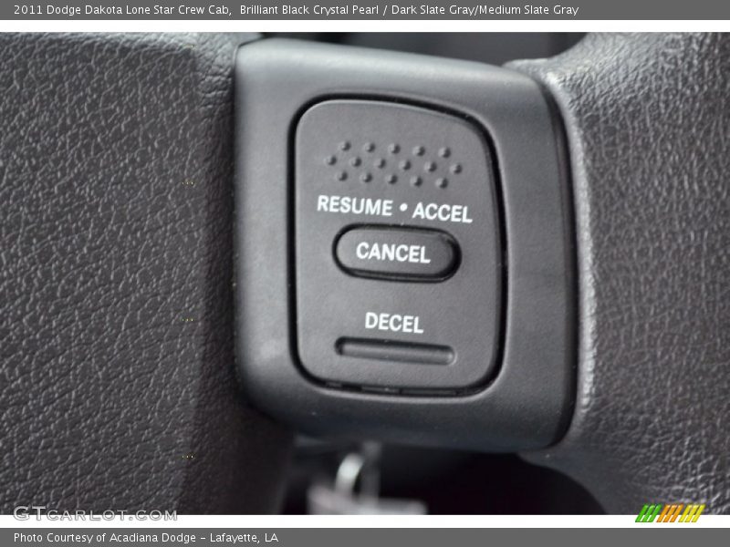 Brilliant Black Crystal Pearl / Dark Slate Gray/Medium Slate Gray 2011 Dodge Dakota Lone Star Crew Cab