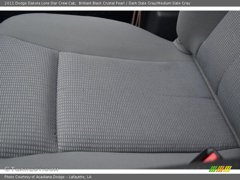 Brilliant Black Crystal Pearl / Dark Slate Gray/Medium Slate Gray 2011 Dodge Dakota Lone Star Crew Cab
