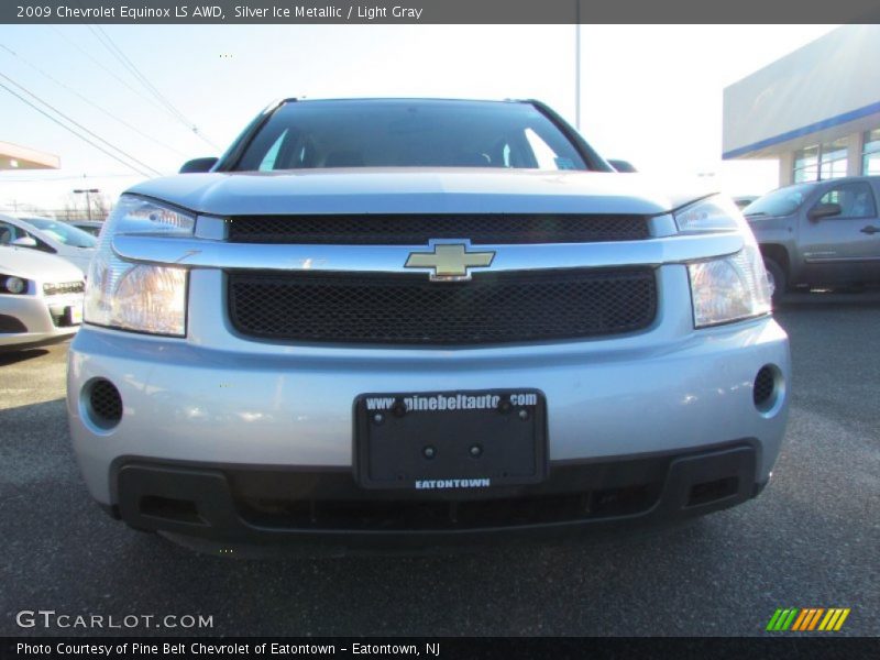 Silver Ice Metallic / Light Gray 2009 Chevrolet Equinox LS AWD