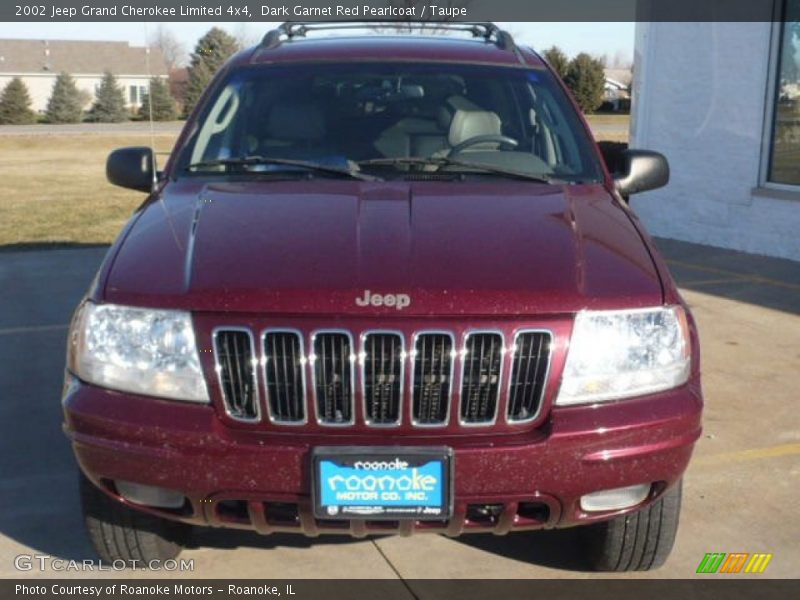 Dark Garnet Red Pearlcoat / Taupe 2002 Jeep Grand Cherokee Limited 4x4
