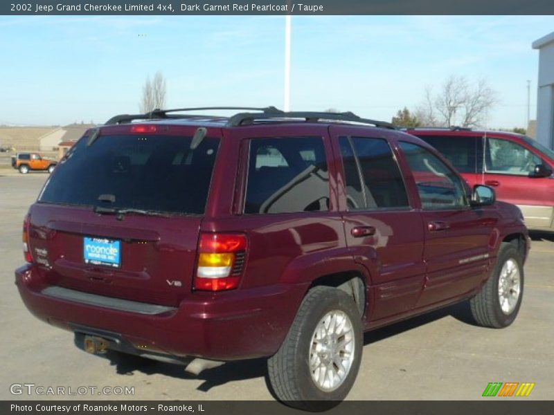 Dark Garnet Red Pearlcoat / Taupe 2002 Jeep Grand Cherokee Limited 4x4