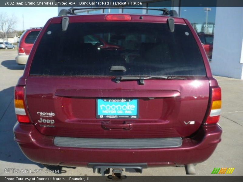 Dark Garnet Red Pearlcoat / Taupe 2002 Jeep Grand Cherokee Limited 4x4