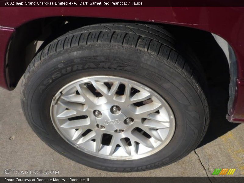Dark Garnet Red Pearlcoat / Taupe 2002 Jeep Grand Cherokee Limited 4x4