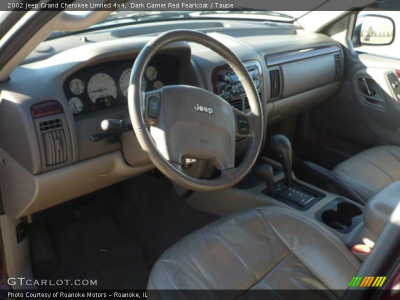 Dark Garnet Red Pearlcoat / Taupe 2002 Jeep Grand Cherokee Limited 4x4