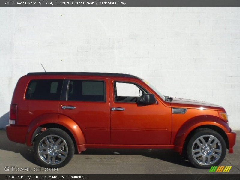 Sunburst Orange Pearl / Dark Slate Gray 2007 Dodge Nitro R/T 4x4