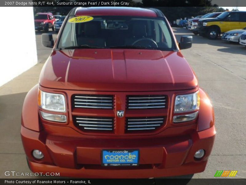 Sunburst Orange Pearl / Dark Slate Gray 2007 Dodge Nitro R/T 4x4