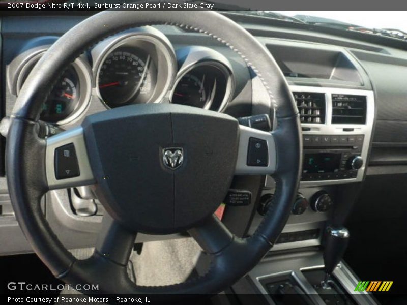 Sunburst Orange Pearl / Dark Slate Gray 2007 Dodge Nitro R/T 4x4