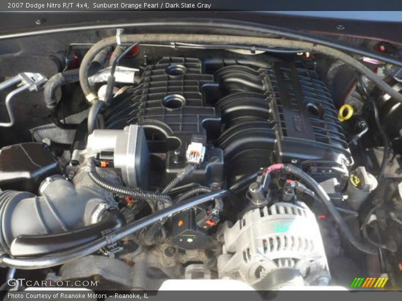 Sunburst Orange Pearl / Dark Slate Gray 2007 Dodge Nitro R/T 4x4