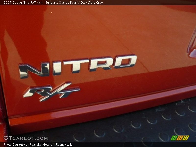 Sunburst Orange Pearl / Dark Slate Gray 2007 Dodge Nitro R/T 4x4