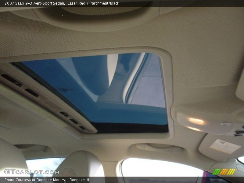 Laser Red / Parchment/Black 2007 Saab 9-3 Aero Sport Sedan