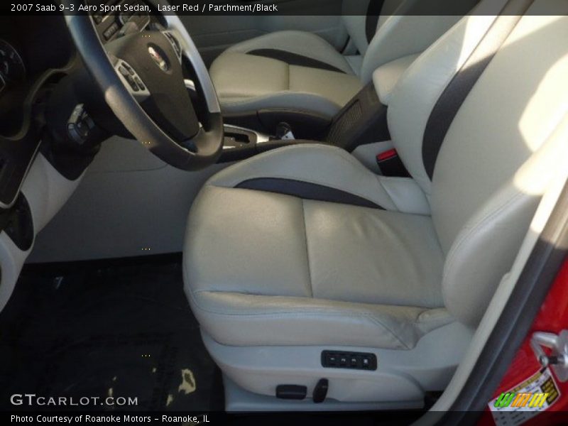 Laser Red / Parchment/Black 2007 Saab 9-3 Aero Sport Sedan