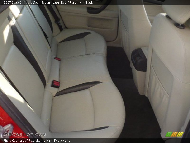 Laser Red / Parchment/Black 2007 Saab 9-3 Aero Sport Sedan