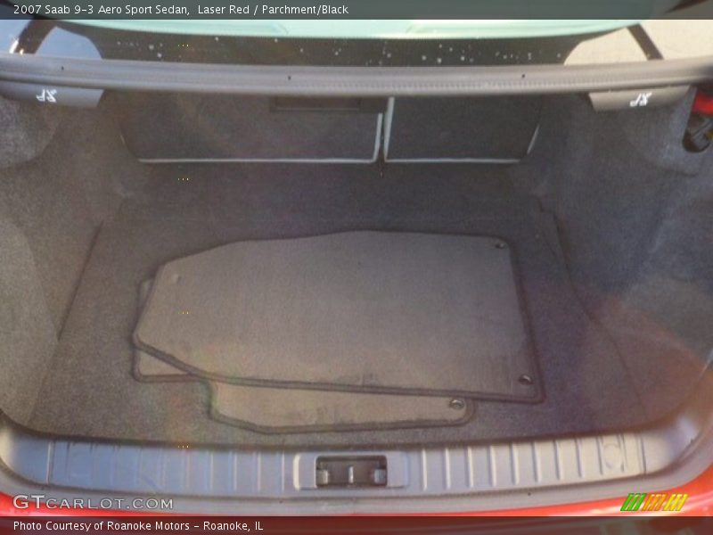 Laser Red / Parchment/Black 2007 Saab 9-3 Aero Sport Sedan