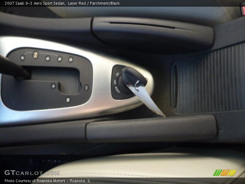 Laser Red / Parchment/Black 2007 Saab 9-3 Aero Sport Sedan