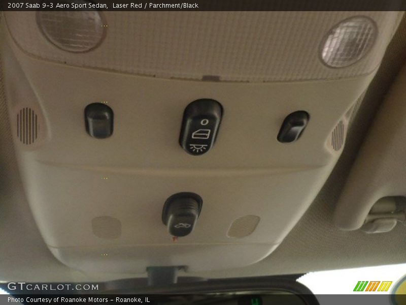 Laser Red / Parchment/Black 2007 Saab 9-3 Aero Sport Sedan