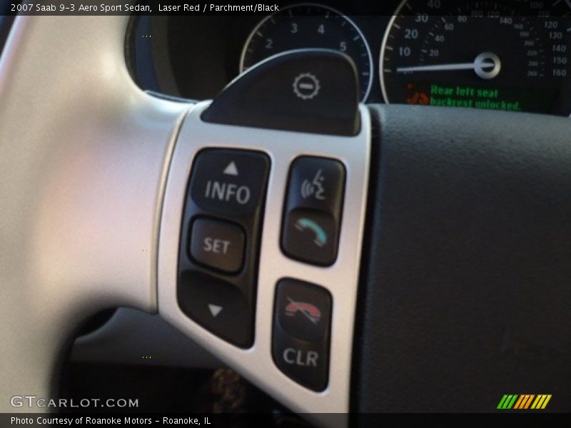 Laser Red / Parchment/Black 2007 Saab 9-3 Aero Sport Sedan