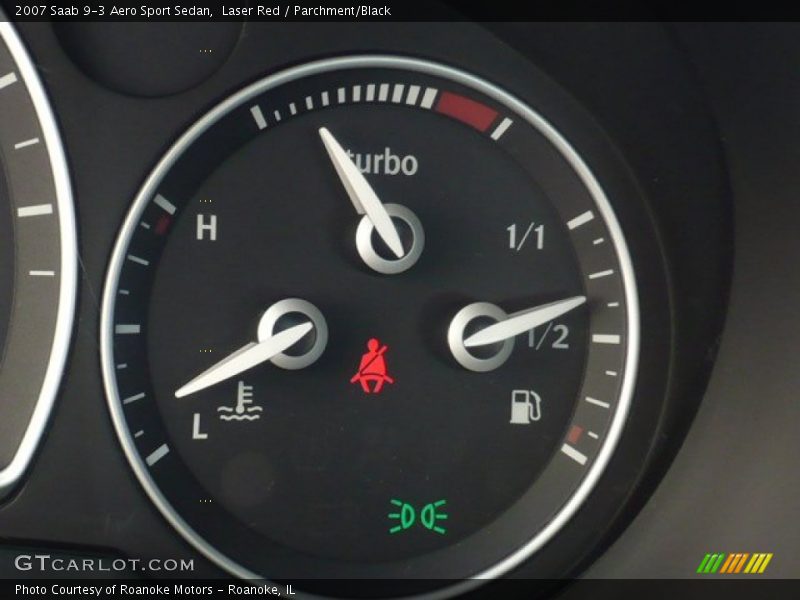 Laser Red / Parchment/Black 2007 Saab 9-3 Aero Sport Sedan
