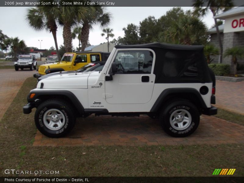 Stone White / Dark Slate Gray 2006 Jeep Wrangler Sport 4x4
