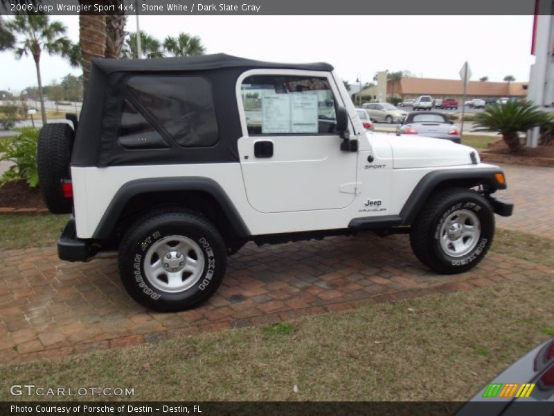 Stone White / Dark Slate Gray 2006 Jeep Wrangler Sport 4x4