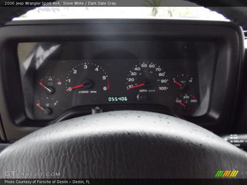 Stone White / Dark Slate Gray 2006 Jeep Wrangler Sport 4x4