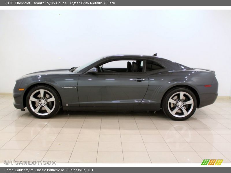 Cyber Gray Metallic / Black 2010 Chevrolet Camaro SS/RS Coupe