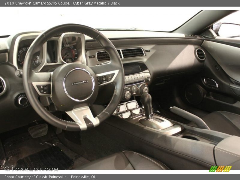 Cyber Gray Metallic / Black 2010 Chevrolet Camaro SS/RS Coupe