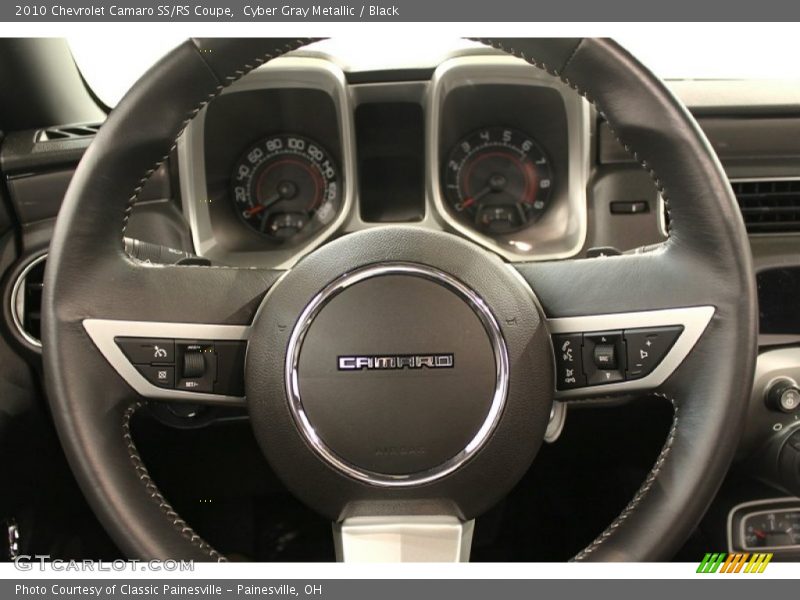Cyber Gray Metallic / Black 2010 Chevrolet Camaro SS/RS Coupe