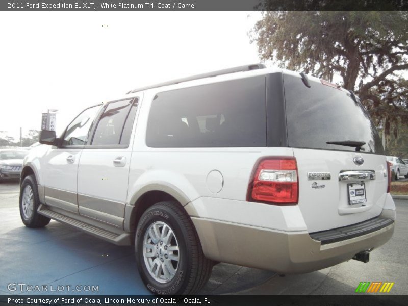 White Platinum Tri-Coat / Camel 2011 Ford Expedition EL XLT