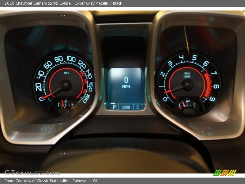 Cyber Gray Metallic / Black 2010 Chevrolet Camaro SS/RS Coupe