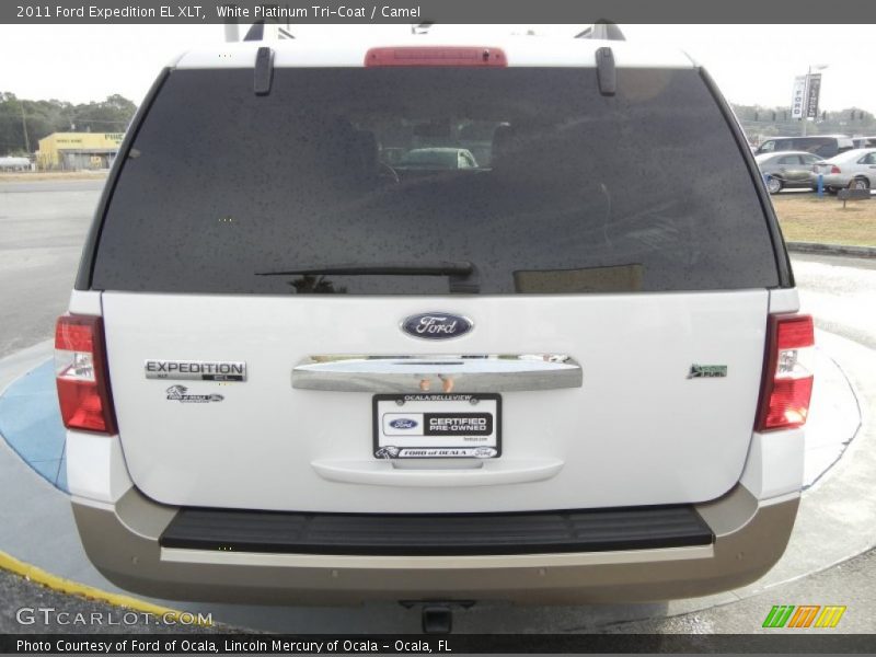 White Platinum Tri-Coat / Camel 2011 Ford Expedition EL XLT