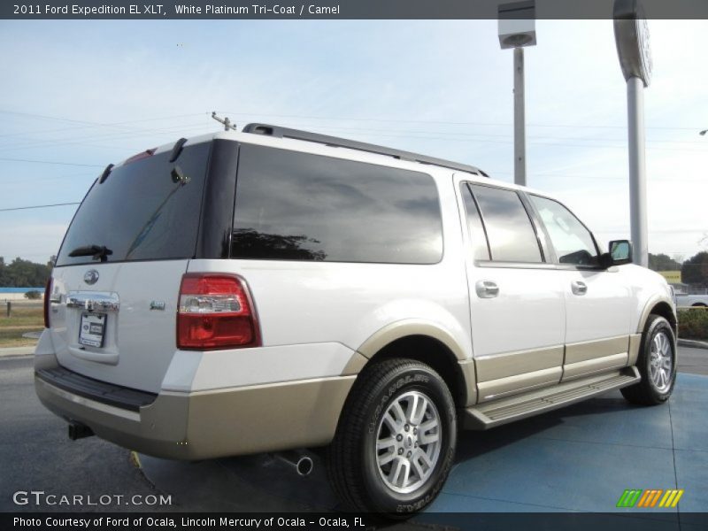 White Platinum Tri-Coat / Camel 2011 Ford Expedition EL XLT