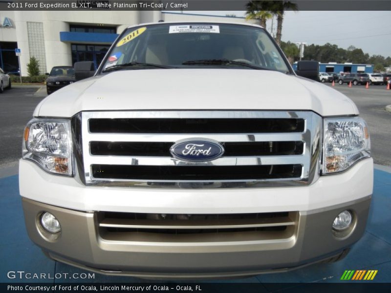 White Platinum Tri-Coat / Camel 2011 Ford Expedition EL XLT