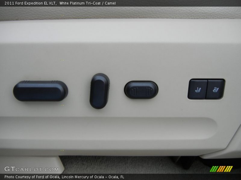 White Platinum Tri-Coat / Camel 2011 Ford Expedition EL XLT