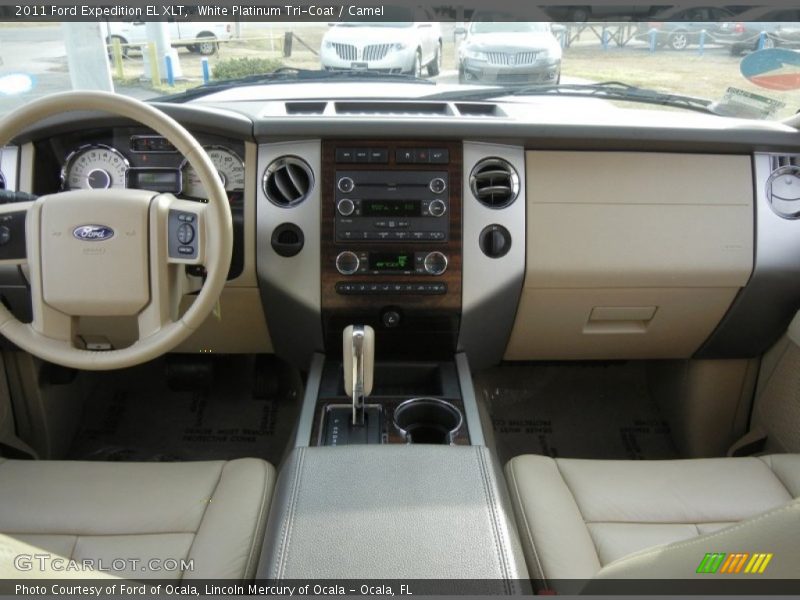 White Platinum Tri-Coat / Camel 2011 Ford Expedition EL XLT